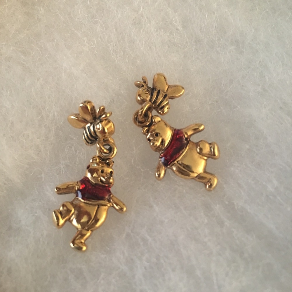 Vintage Disney Pooh Bear Earrings